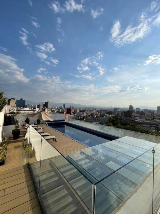 شقة Depto Con Alberca Zona Condesa مدينة مكسيكو المظهر الخارجي الصورة